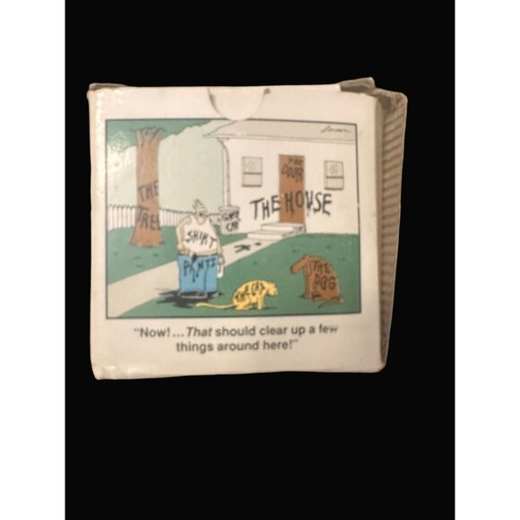 The Far Side "The Mug" Gary Larson Oz 1987 Coffee Mug +  Box the house cat dog - Picture 5 of 6